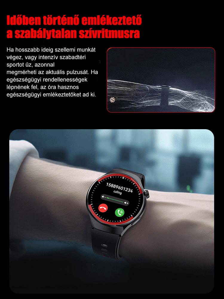WATCH 6 PRO Űrkutatás kerek képernyős okosóra