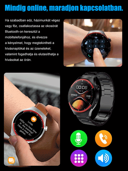 WATCH 6 PRO Űrkutatás kerek képernyős okosóra